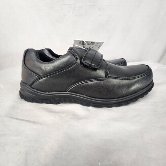 The Children's Place Boys Black Loafer Hook and Loop Strap Size 6 Casual Church - Picture 3 of 8